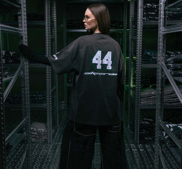 Aggressive Vintage Black Tee „Žalgiris x Akieron“