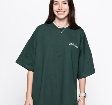 „Žalgiris x Akieron“ Oversized Tee Green