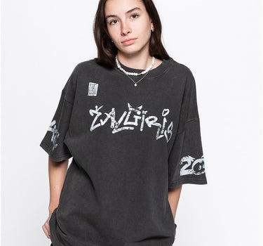 „Žalgiris x Akieron“ Oversized Tee Vintage Black