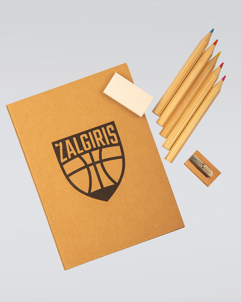 Pencil set with "Shield" notebook-1
