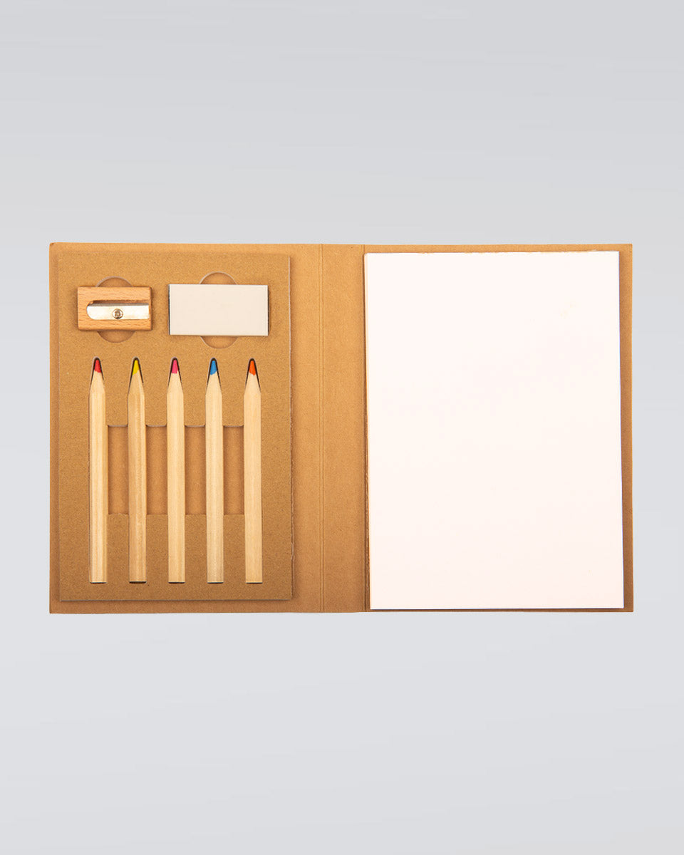 Pencil set with "Shield" notebook-3