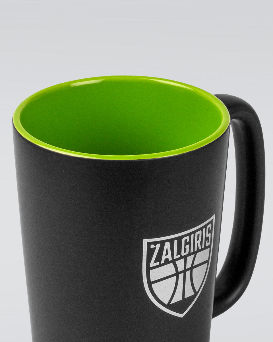 Black mug "Žalgiris"-2