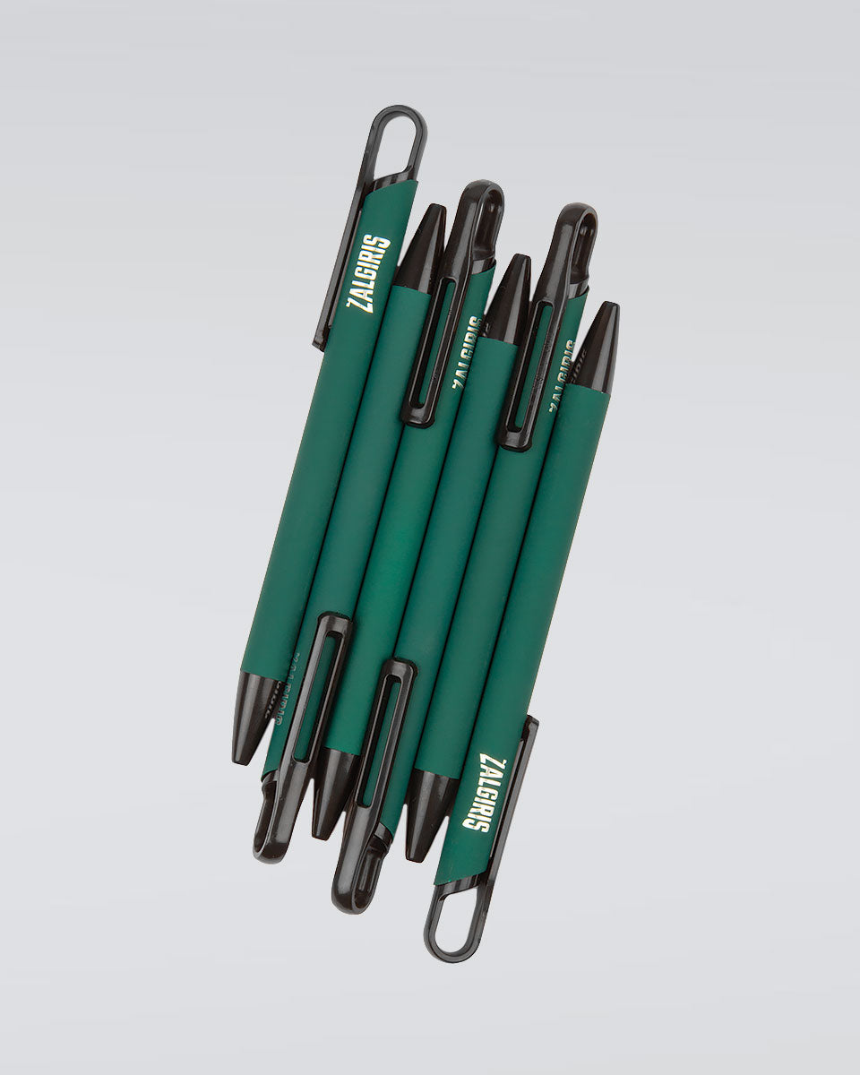 Green metal pen "Žalgiris"-1