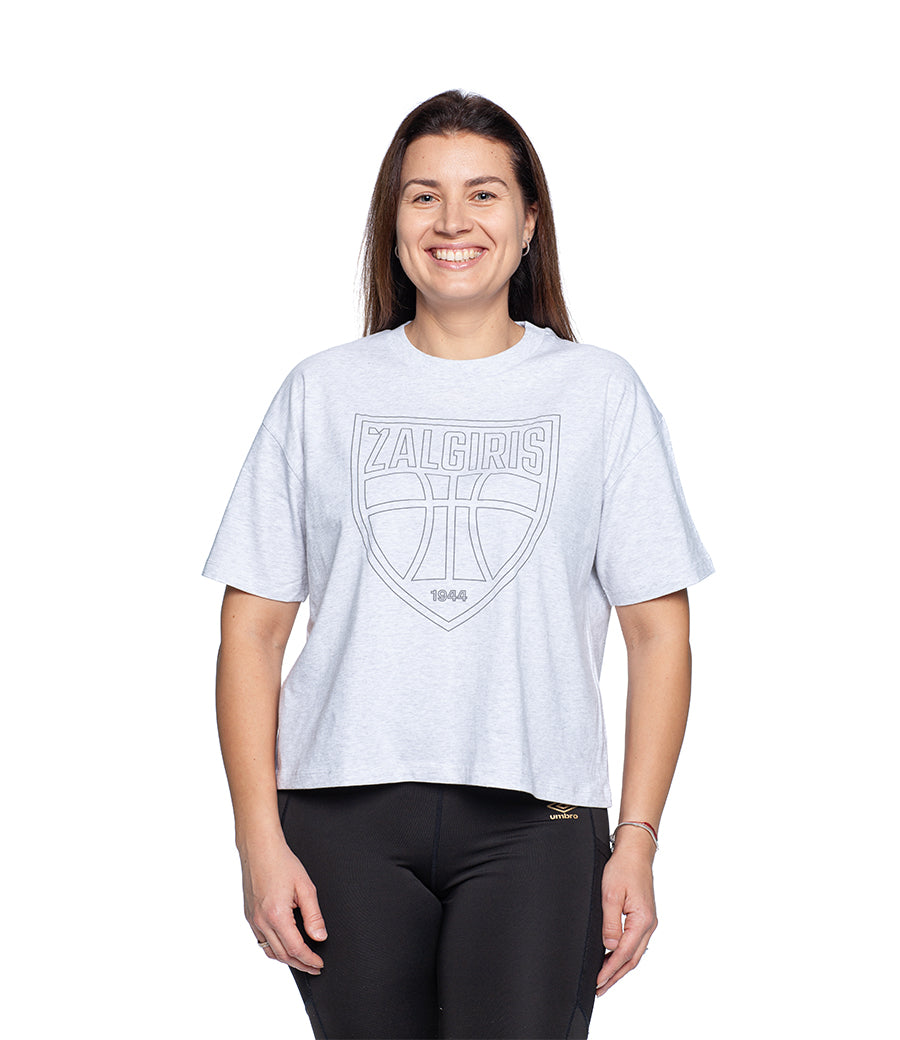 Moteriški pilki marškinėliai „Skydas 3D“