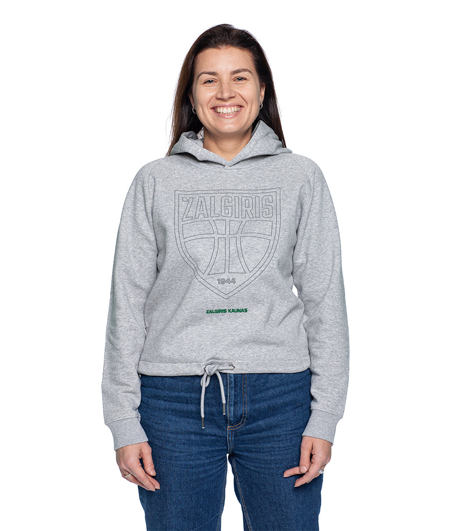 Women's grey sweatshirt "Skydas 3D"-1