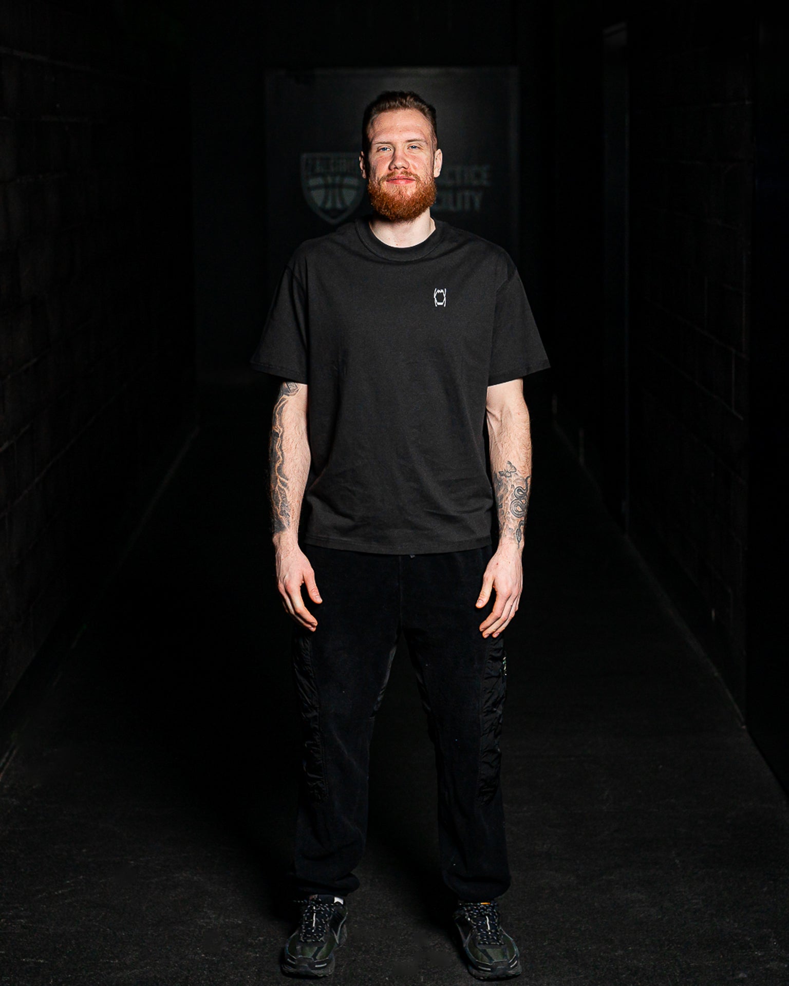 Black Crewneck T-Shirt-1