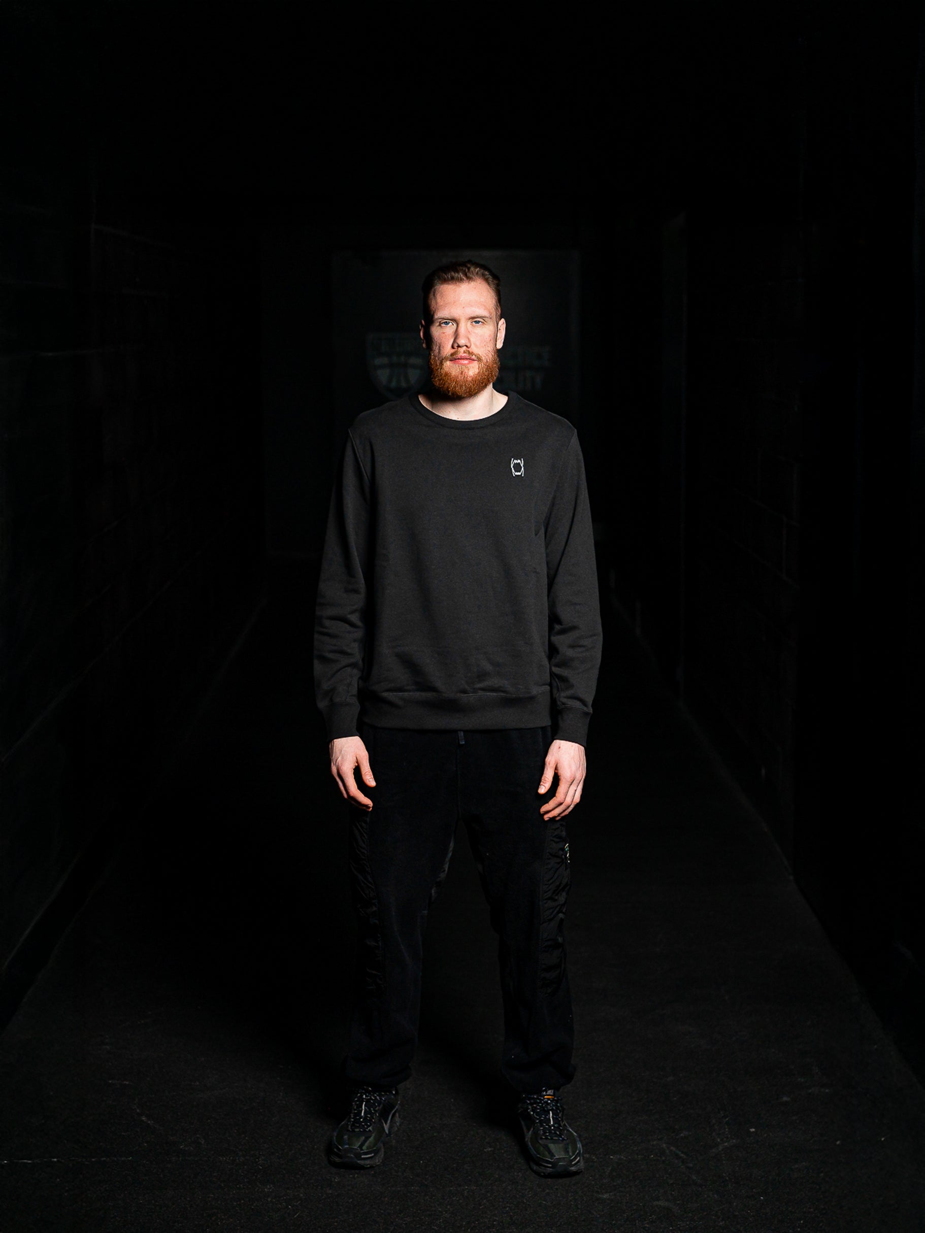 Black "Crewneck" sweatshirt