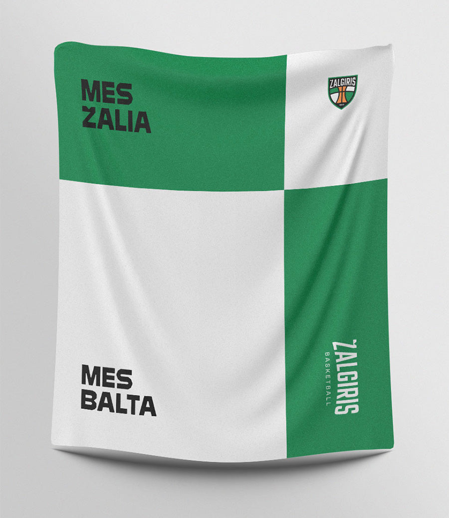 Beach towel "We are green - we are white"