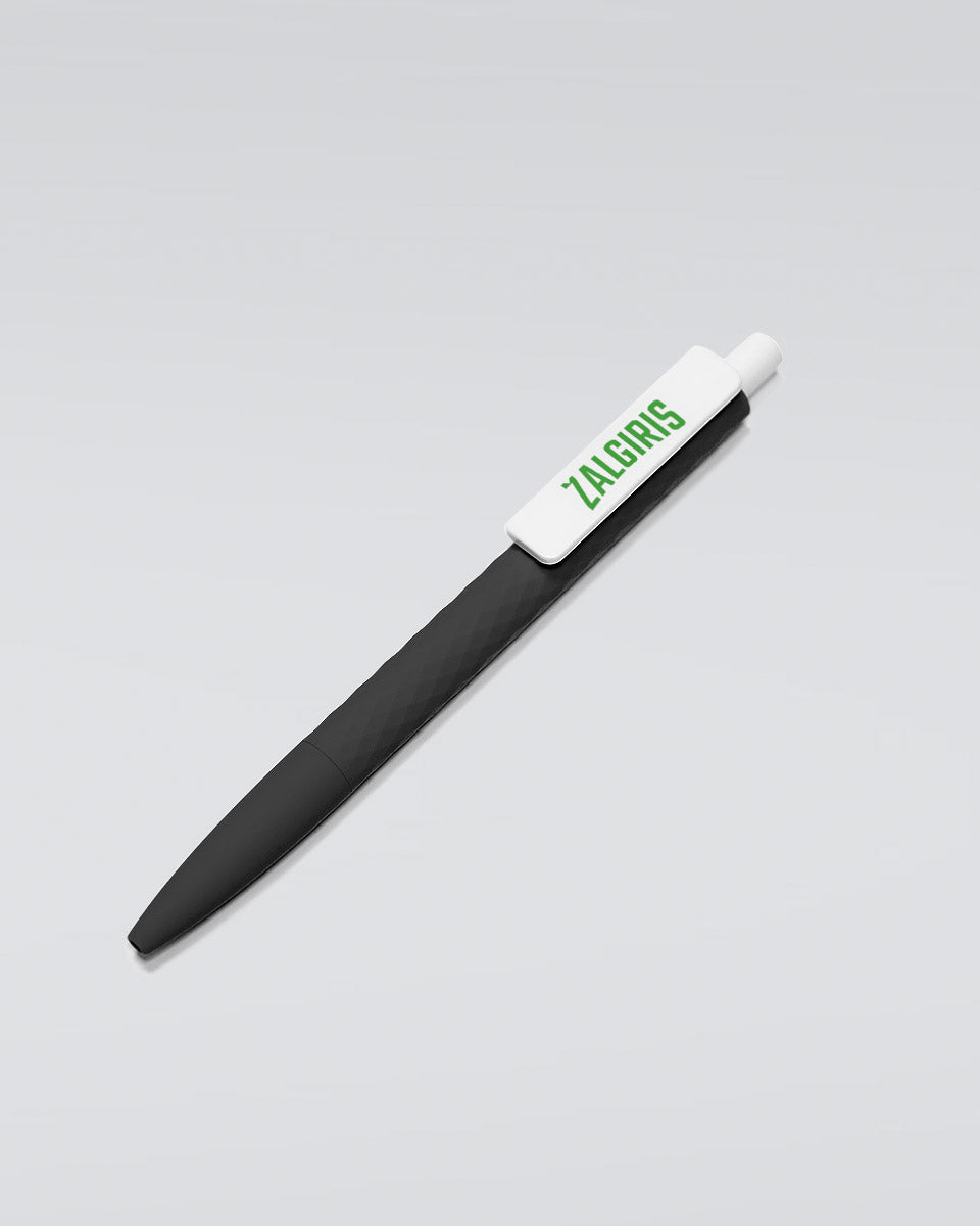 Plastic "Žalgiris" pen (black)
