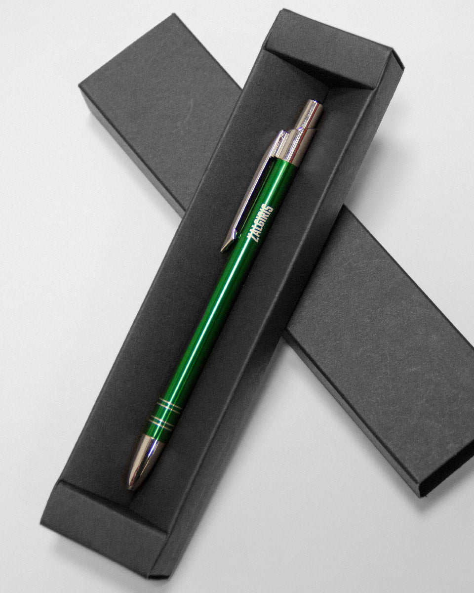 Metal pen with box