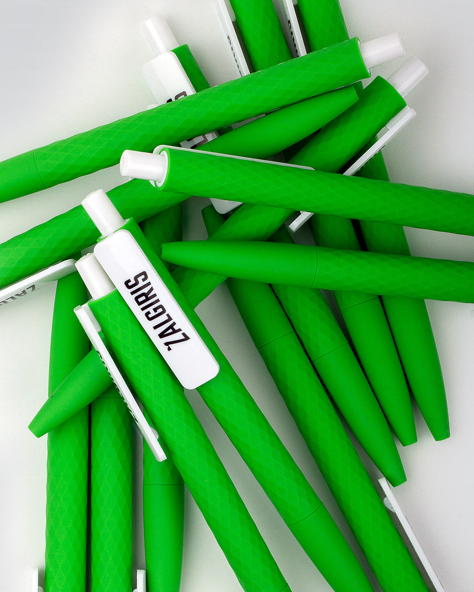 Plastic "Žalgiris" pen (green)-2