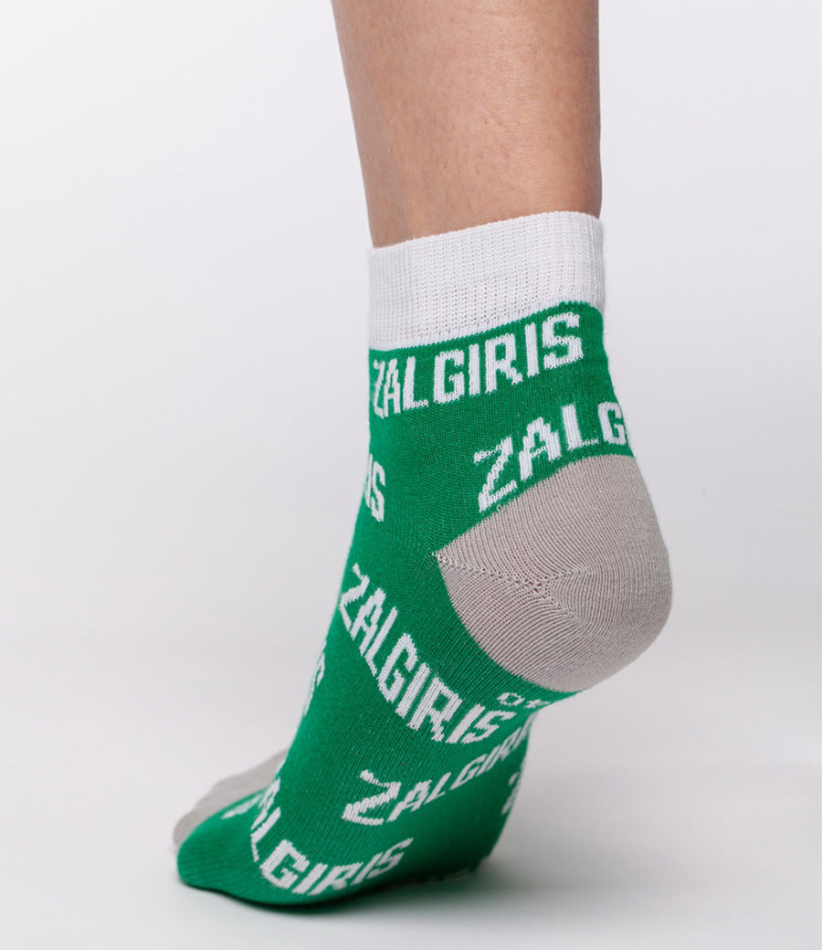 Green thin socks "Team"-4