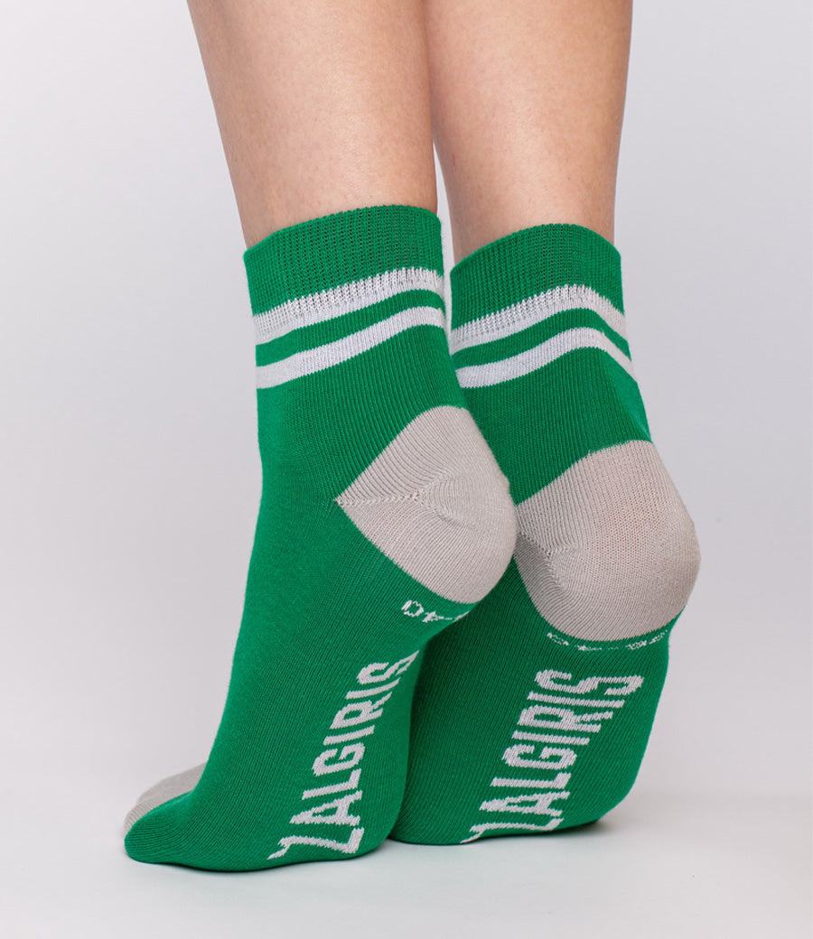 Green thin socks "Minimal"-3