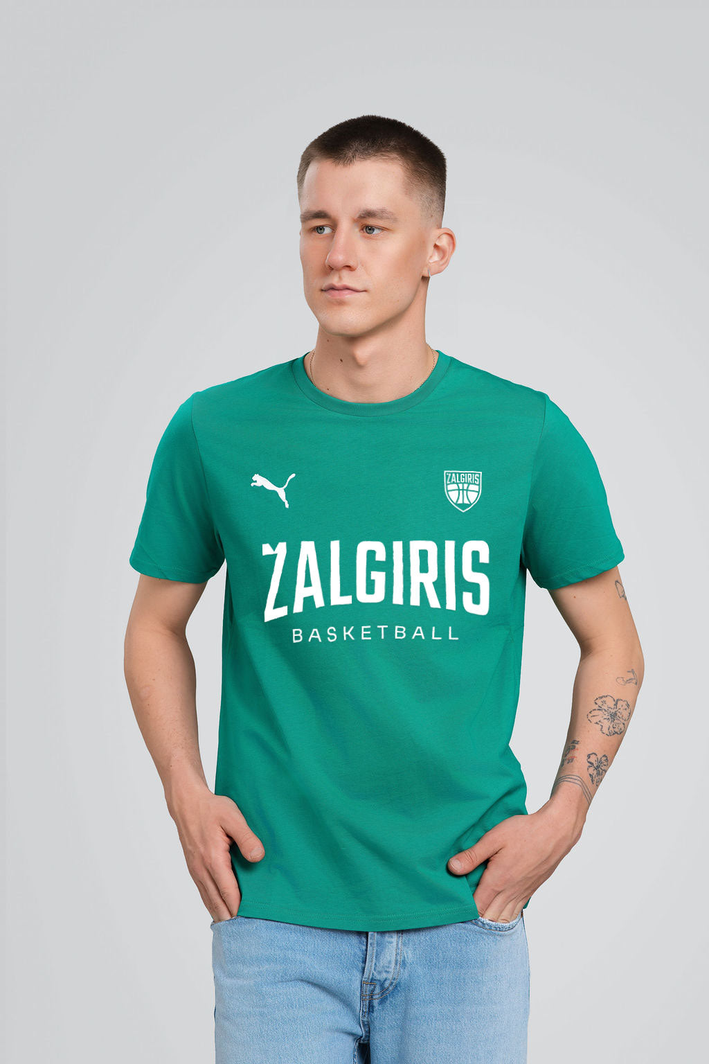 Žali marškinėliai „Mono Basketball“