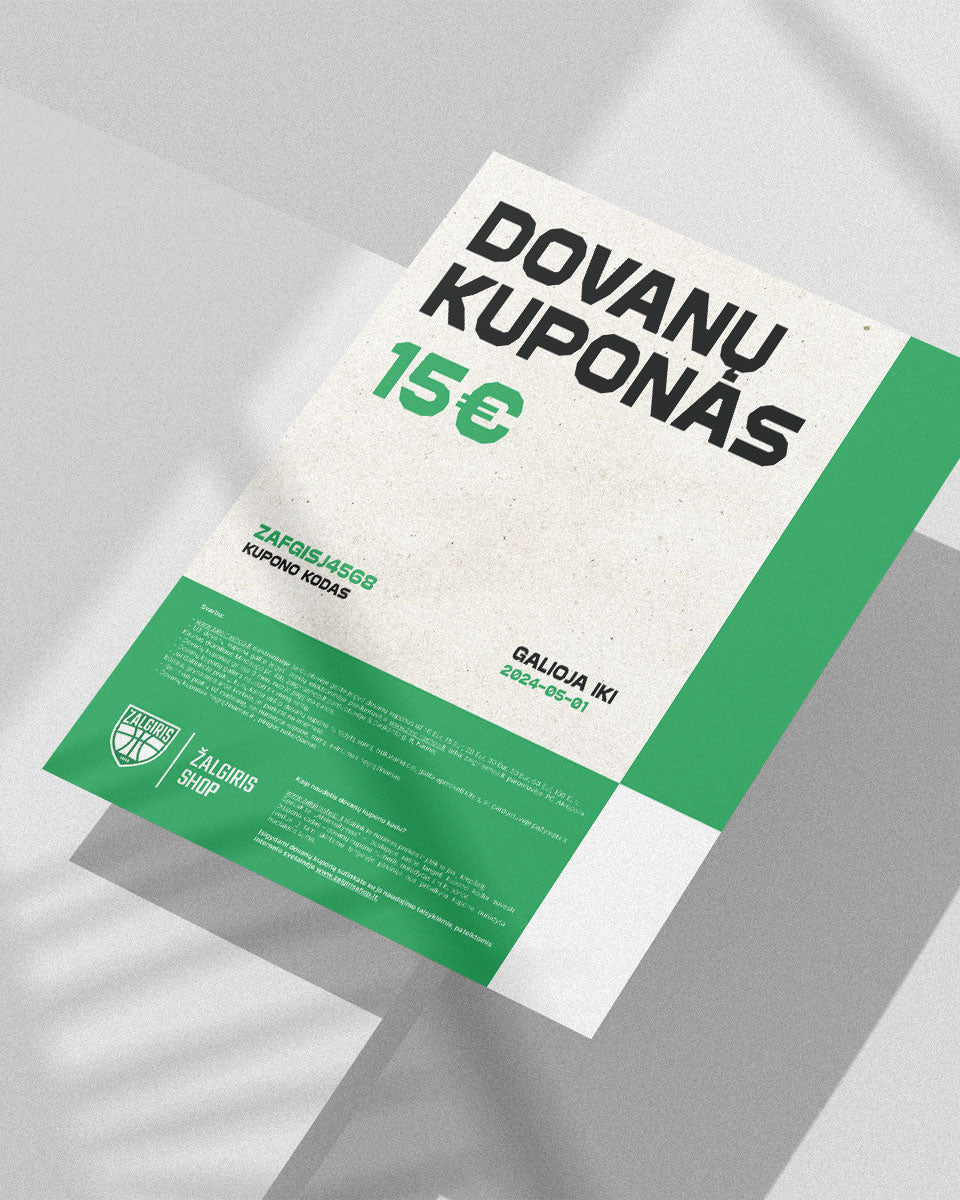 Dovanų kuponas (15 Eur)