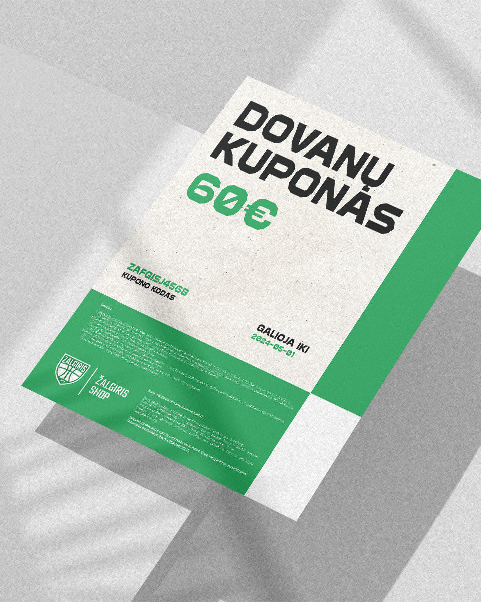 Dovanų kuponas (60 Eur)